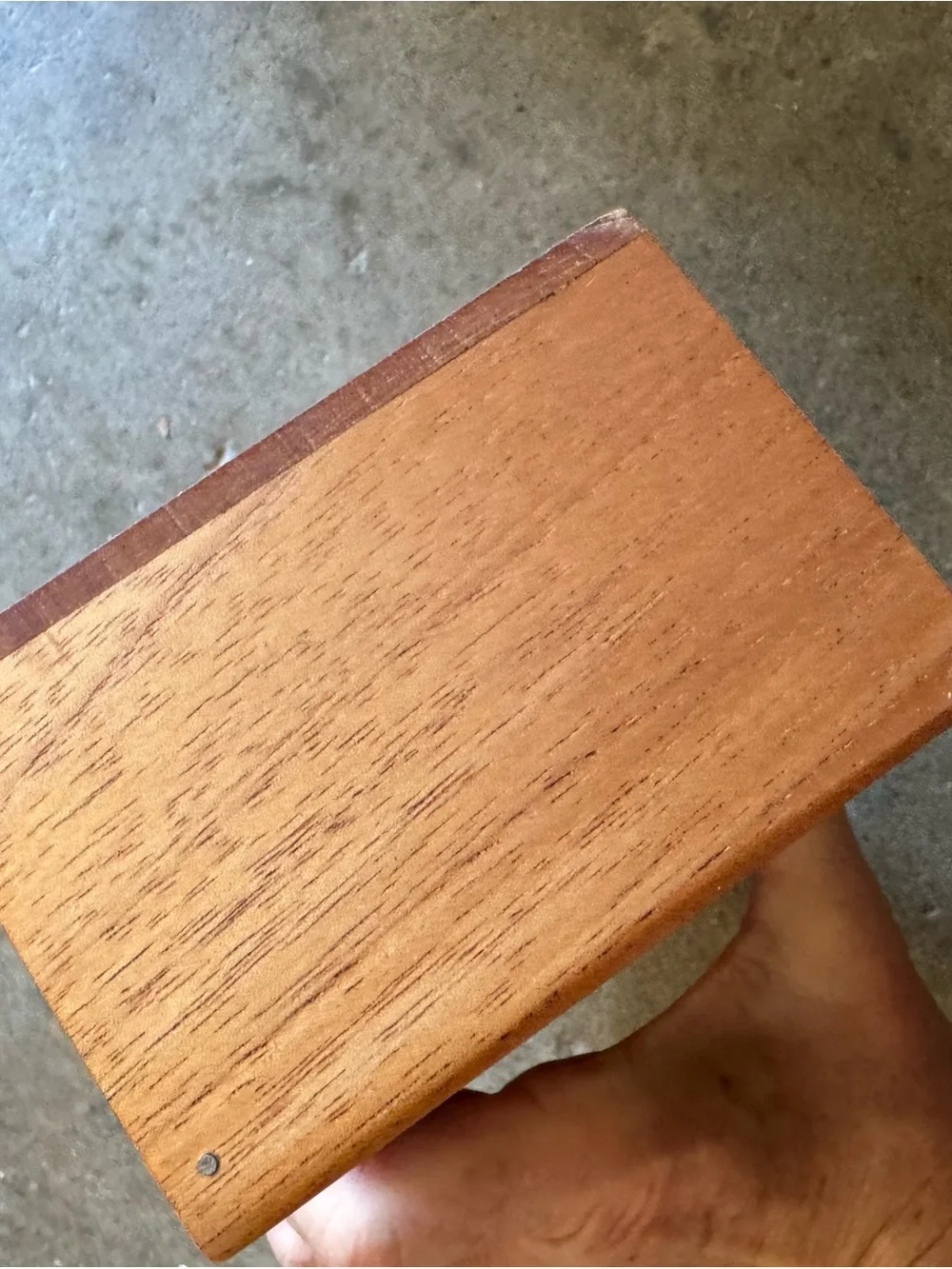Hand Crafted Multi-Tone Wooden Decorative Box with Star Inlay